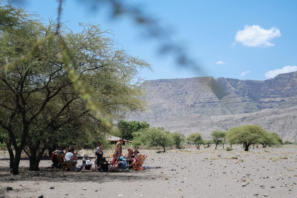 Groupe de femmes entrepreneures réunies en cercle dans la nature lors d’une retraite de coaching entrepreneurial organisée par Emmanuelle Guiard-Paulos autour du thème entreprendre au féminin.